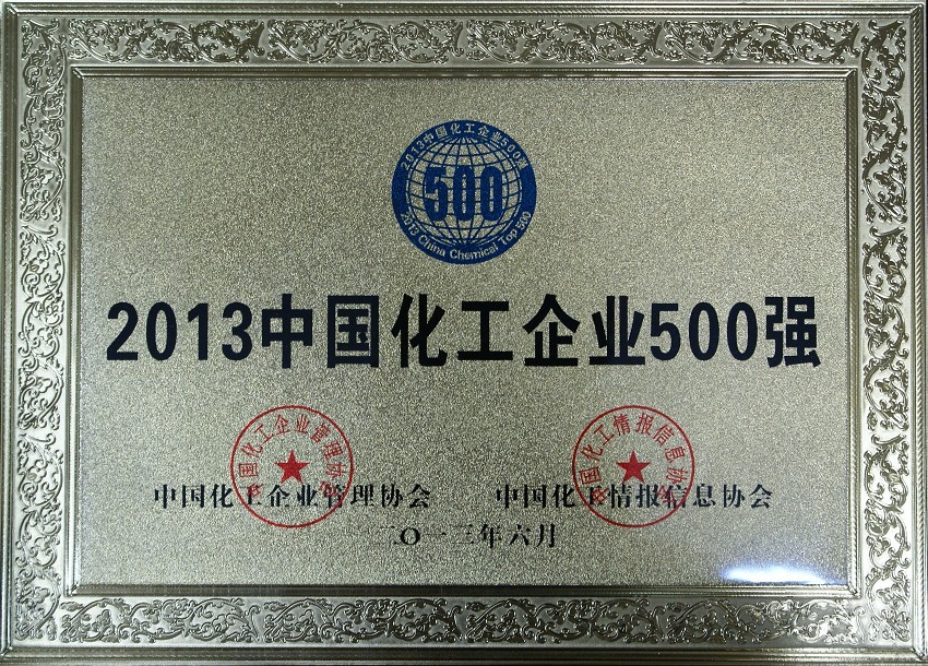 2013年中國化工企業500強